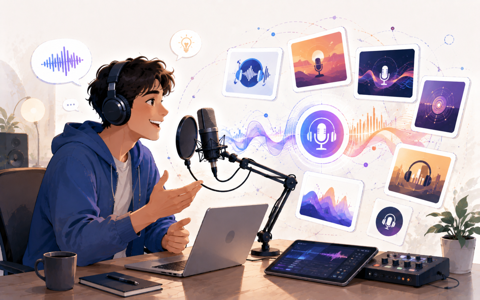 Capa: Nomes criativos para podcasts e canais de áudio